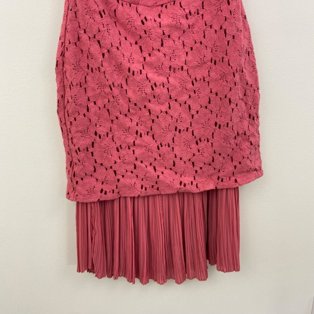 Reiss pink strapless cocktail mini dress Sz 4 - Picture 2 of 4